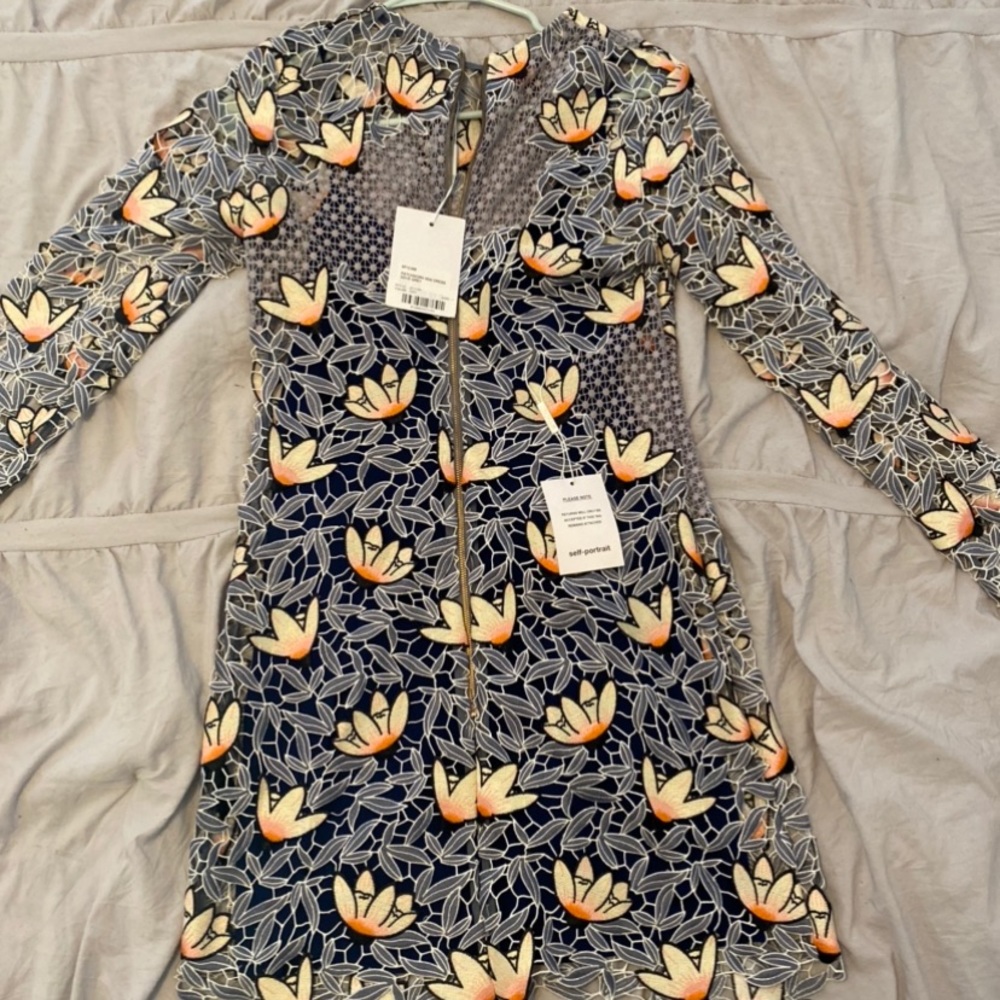 Self-portrait mini dress